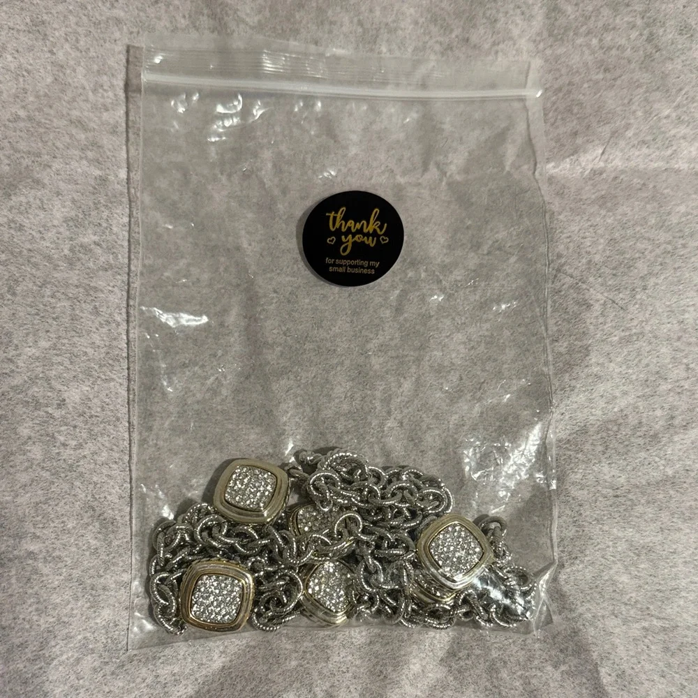 Elegant Silver and Gold Necklace